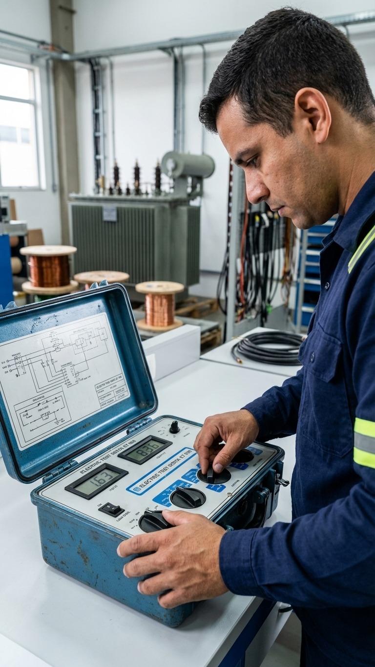 Ensaio de equipamento