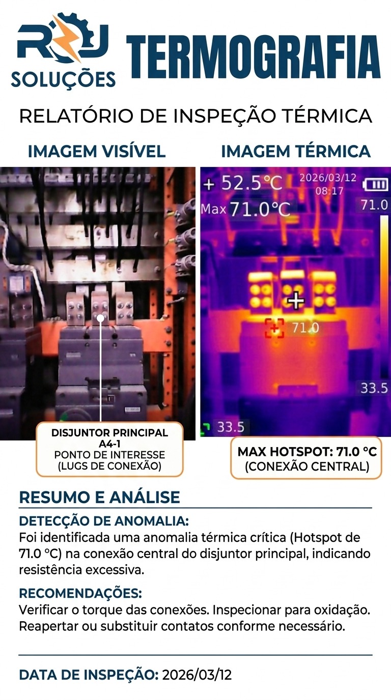 Inspeção termográfica